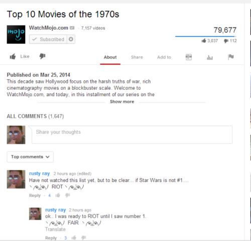 WatchMojo&rsquo;s top 10 Movies of the 1970&rsquo;s. https://www.youtube.com/watch?v=89wfy-li79I