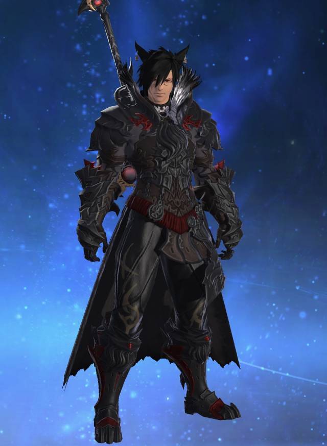 Pixelation Raven Stormwind Dark Knight In Final Fantasy Xiv