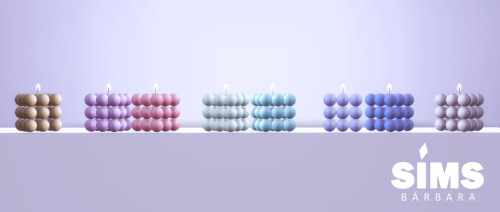 simbarb: simbarb:Sims 4 - Barbara Sims - Bubble Candle Recolor13 New RecolorsMesh Needed! by Eniosta