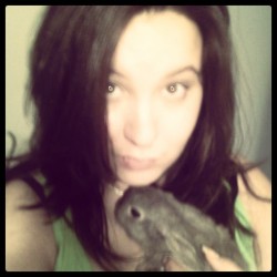 Happy Easter from Mr. Bunny & me<3