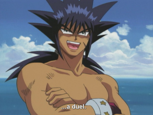 blogelisk-the-tormentor: romangodfrey: me on a date Date= duel Ooooo My man Yugi gonna have some of 