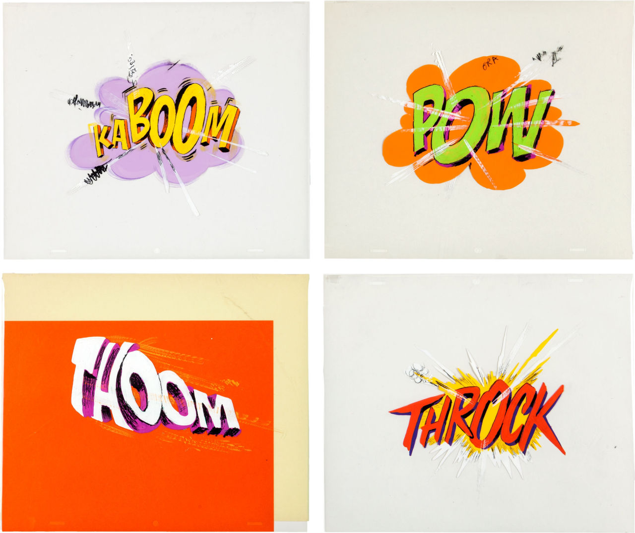 brianmichaelbendis:  Fantastic Four Crash Effects Production Cels, 1967 