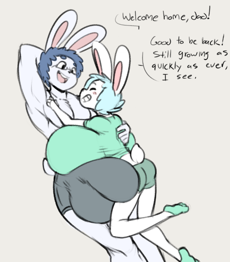 angstrom-nsfw:  After being away on business for a while, dad gets a warm welcome