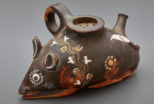 ancientanimalart: Apulian mouse vessel 400–300 BCE Museum of Fine Arts, Houston