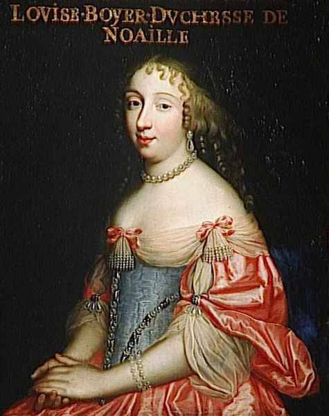 Louise Boyer, Duchesse de Noailles, Dame d'atours to Queen Marie Therese, by the Beaubrun brothers s