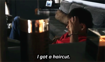 blaugr4na:  “Did you do something with your hair?” [x] 