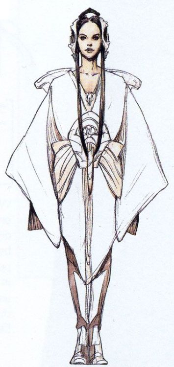 celinamarniss:Concept art for Padme’s dresses by Ian McCaig, Sang Jun Lee and Dermot Power