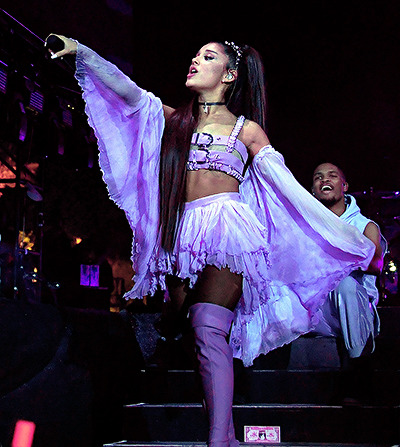 myevertyhing:    an outfit that deserved better (@gwsmiIe ) April 15, 2019 - Ariana performing at Coachella in Indio, CA  