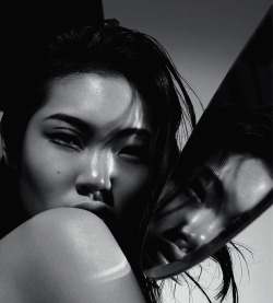 prettiefaces:    endless reflections: chiharu okunugi by jonas bresnan for narcisse ‘time’ #2   