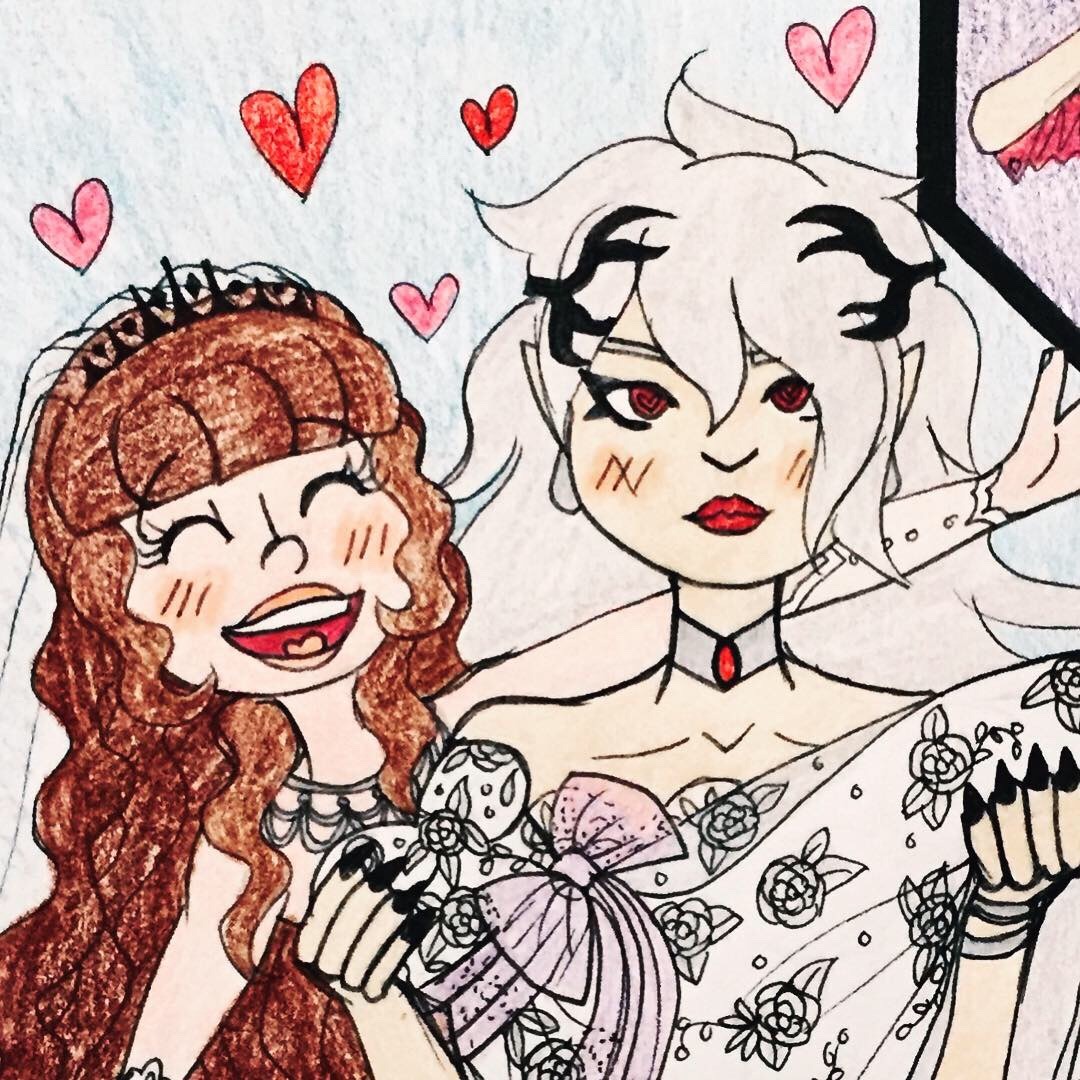 skeletonschoolgirl:  @low-res-ice-cube ‘s Yutu and Rider getting MARRIED!!! Yesu