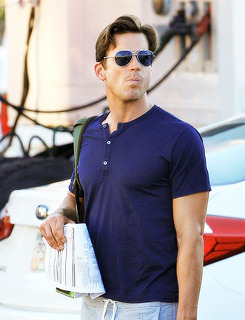 archivistsrock:  Matt Bomer on the Set of Magic Mike XXL (October 1, 2014) 