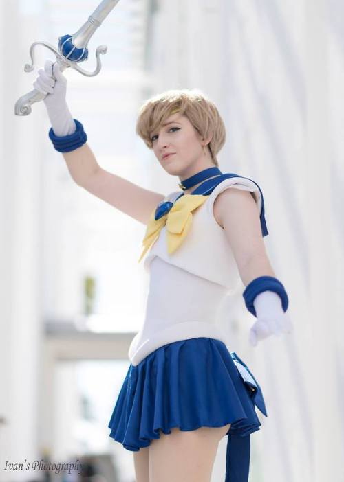 thefashionablecupcake: Super Sailor UranusSailor Moon Cosplay made and modeled by mePhoto by Ivan Ab