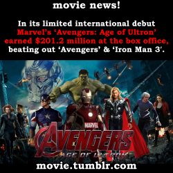 movie:  In its limited international debut Marvel’s