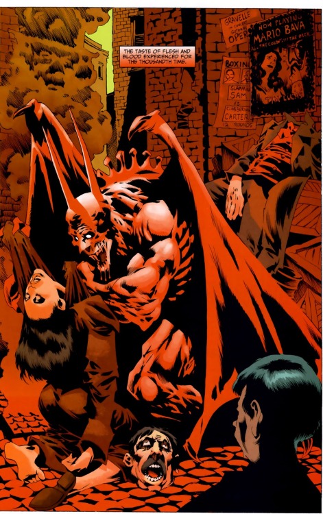 Page from Batman:Red Rain story in DC Infinite Halloween Special. 2007. Art by Kelley Jones.
