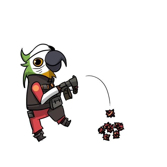 candivase:  Sometimes I like to crouch over my sticky bombs and pretend they are
