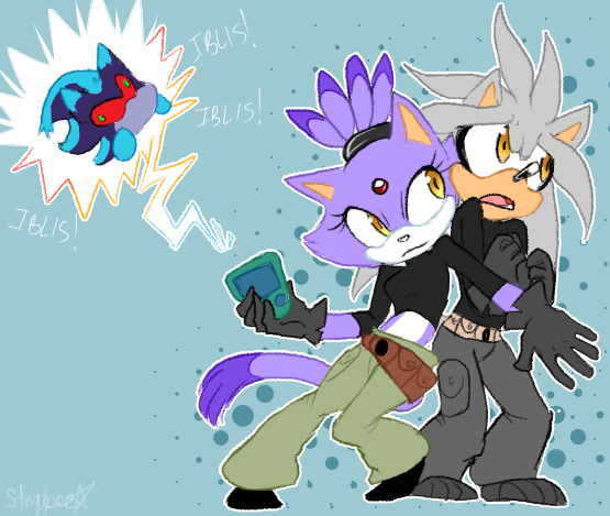 stingybee365:  since everyone liked the crossover ask i got of Silver and Blaze as