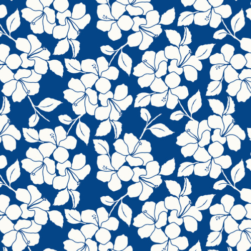 wildsunshine:society6.com/product/hibiscus-floral-navy_print