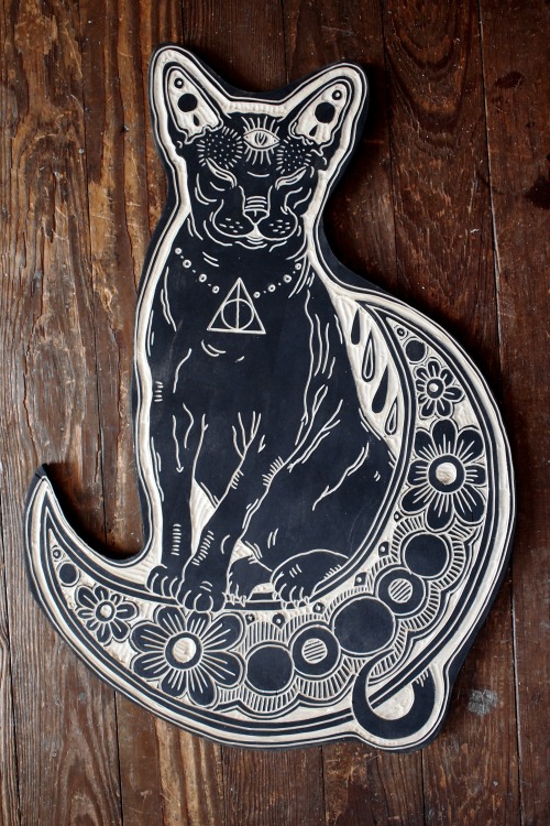 deerjerk:  Hairless Cat and Moon. 2013 
