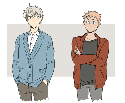 new hs au doodle of shiver &amp; all the older ones from last year as unlikely science partners; shi