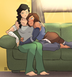 nikoniko808:  korvira cuddle commission ahyou