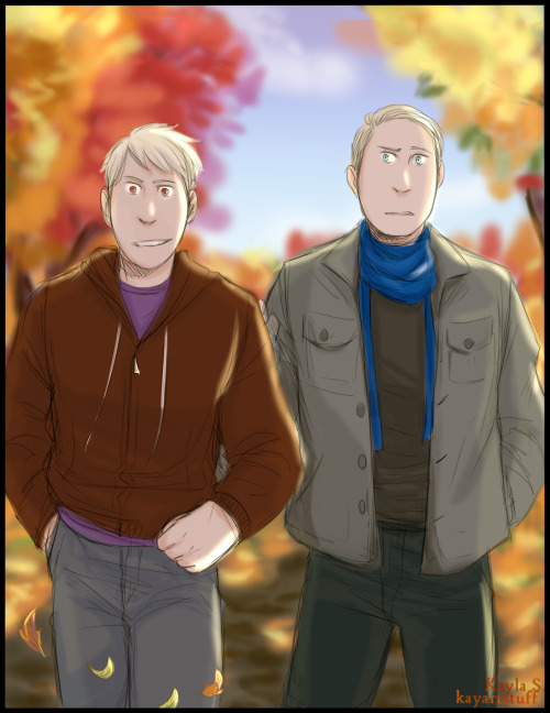 @germanbrosweekGerman Bros WeekDay 2: Color and “Must you step on every leaf you see?”A bit late but