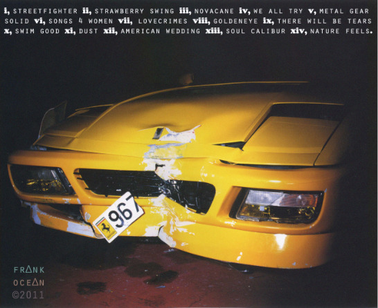 soundchxck — On this day in 10, Frank Ocean released his soundchxck — On this day in 10, Frank Ocean released his