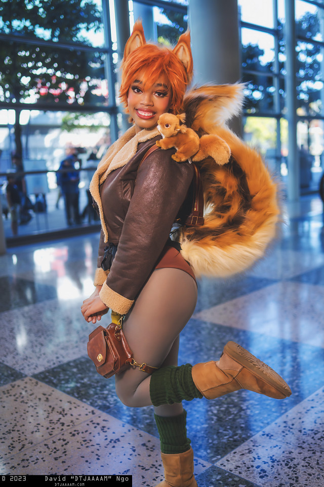 A cute Squirrel Girl cosplay.