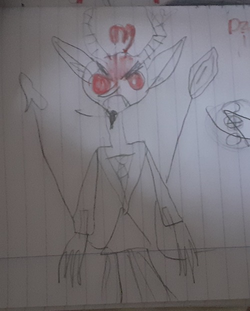 I'm On Camp And A Friend Drew Alastor From Memory So I Wanted To Draw Him In My Style +some Canon Look.