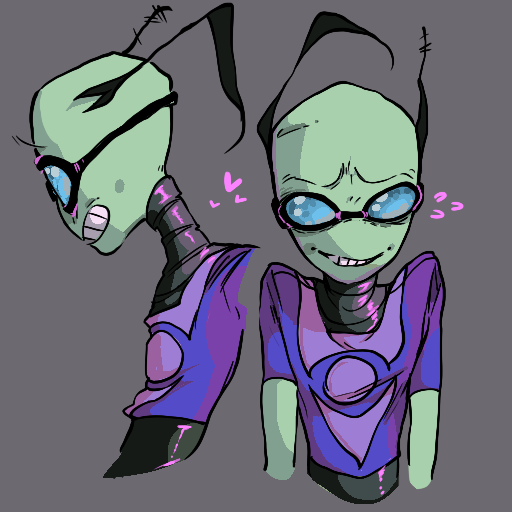 Sexy Invader Zim Stuff â€” gerfew: irken dib au fanart (zadr warning) i'm...