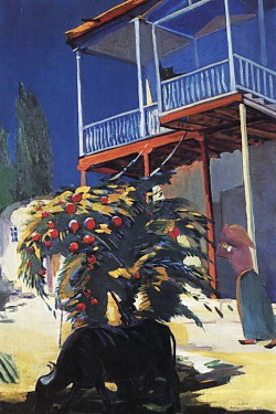 expressionism-art:  Yard of the artist’s house via Martiros Sarian