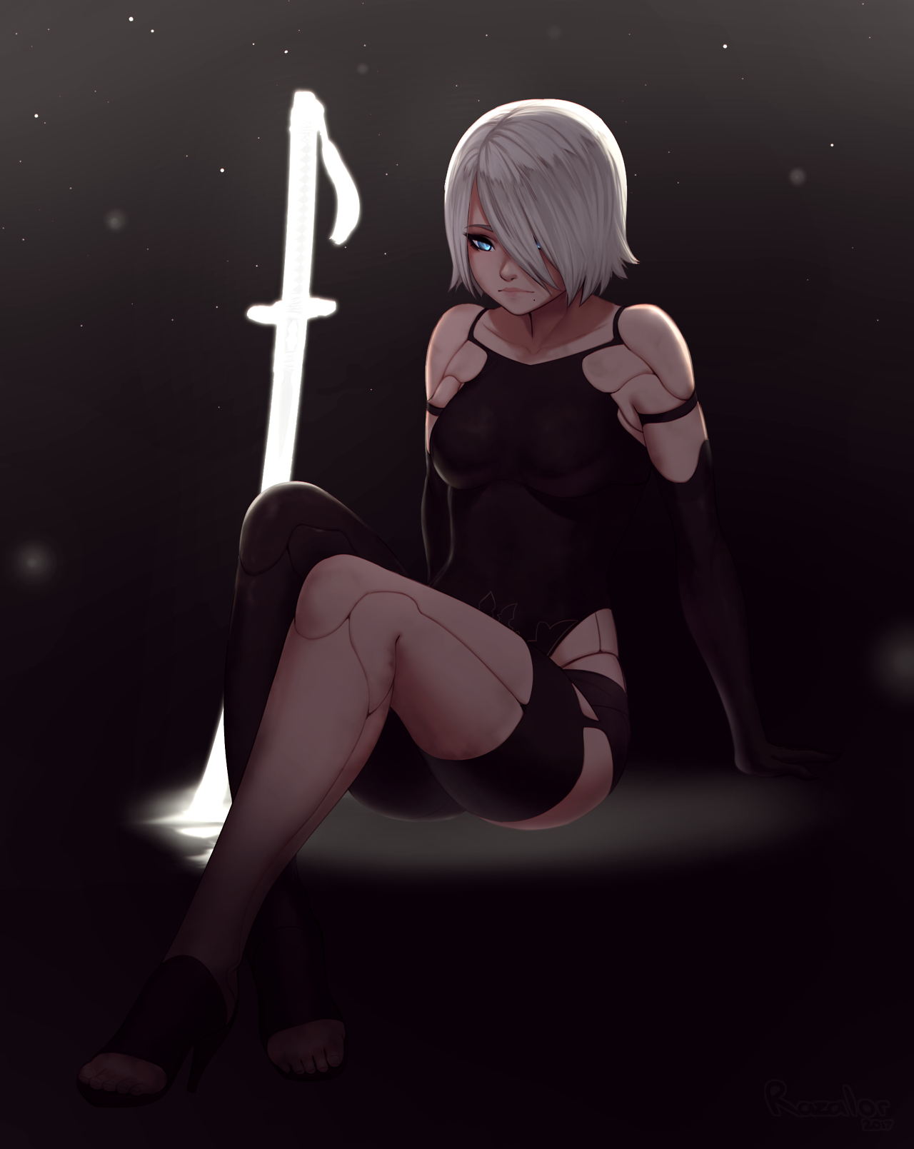 razalorart: A2 ᴱᵈᶦᵗ Added long hair variant and made them a tad brighter
