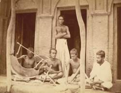 Five Sankharis (Shell-Cutters And Bracelet Makers) - Eastern Bengal 1860&Amp;Rsquo;Ssankharis