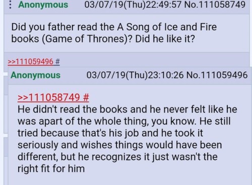 Well, Apparently Frank Dillane (the Son Of Stephen Dillane) Did An AMA On 4chan’s /tv/ Board. Here