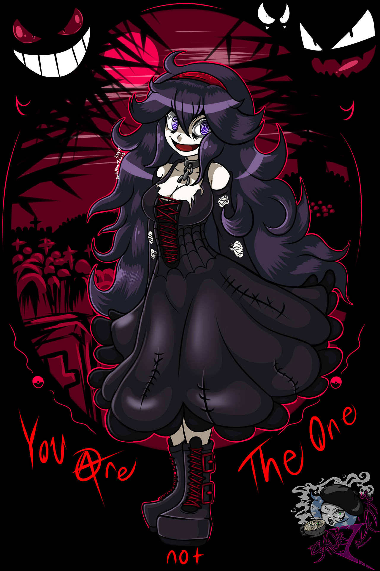 darkmirrormo23: Heres the Creepy Gothic Ghost girl from Pokemon XY Hex Maniac!  Gothtober