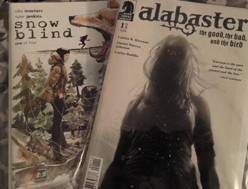 #Comics of the day. Alabaster, and Snow Blind, both on issue 1. #darkhorse #boom!studios