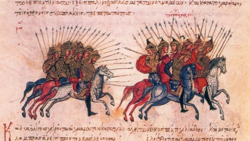 shiningjasmin: shiningjasmin Arab knights and Byzantine knights. Miniature comes from the “Chr