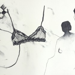 gvmma:  Big charcoal drawing / silhouettes and shapes 