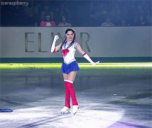 iceraspberry:Evgenia’s Sailor Moon Ehibition | World Team Trophy 2017