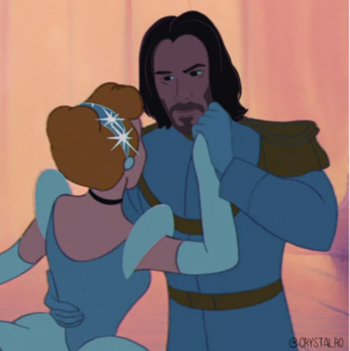 unhallowedarts:recommend:Artist Turns Keanu Reeves Into All Your Favorite Disney Princesi don’