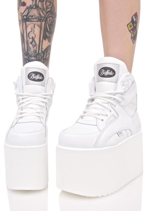 Porn photo coquettefashion:  White Platform Sneakers