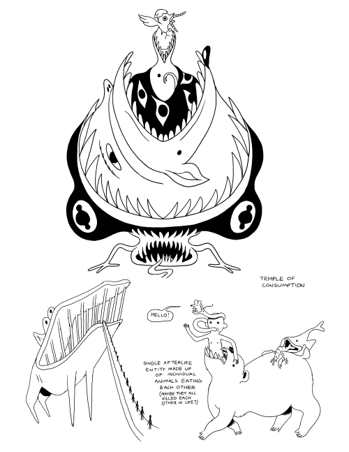 Together Again Deadworlds concept art by Michael DeForge