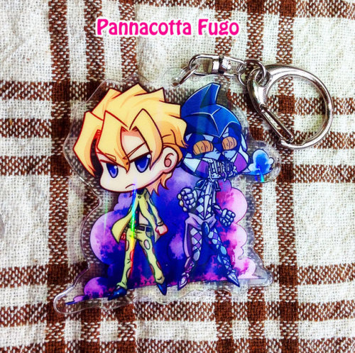 JoJo&rsquo;s Bizarre Adventure: Golden Wind Acrylic charm -6 cm clear acrylic-double-sided-