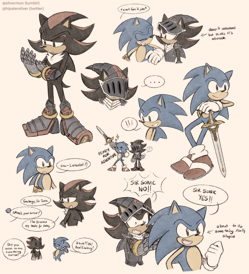 silvermun:a bunch of sonics and lancelots