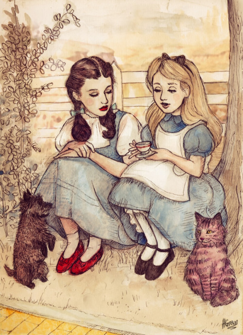 Dorothy And Alice Have Much To Tell Each Other