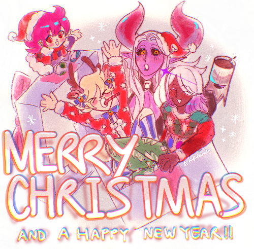 Years Almost Out And Wanted To Make An Official Christmas Drawing, Along With Some Of My Favorite Pieces