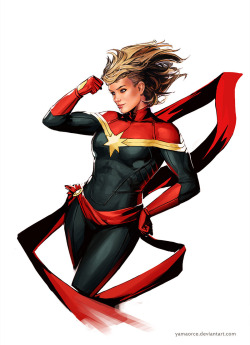 Captain Marvel by YamaOrce 