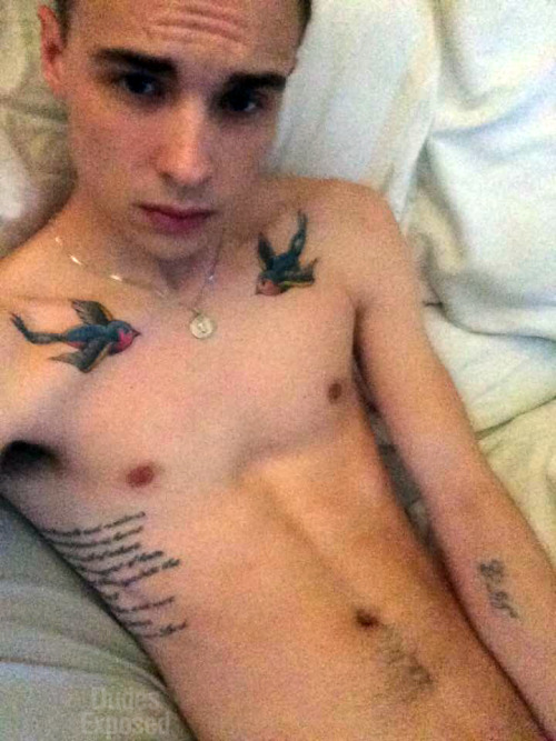 dudes-exposed:  Dudes Exposed Exclusive - Robert Exposed!Meet Robert. This straight stud is 23 years old and he lives in Tennessee. He enjoys fishing, camping, music, getting tattoos & getting his cock sucked! Enjoy his slim tattooed body, cute face