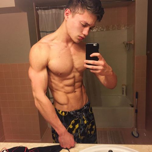 bulging teen muscles