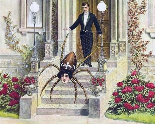 talesfromweirdland:19th-century French sideshow poster. One can only guess.