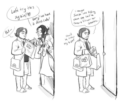 damnitfeelsgoodtobeafangirl: More Professor doodles based off stupid conversations between me and Ca